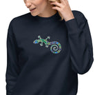 Spanish Mosaic Lizard Embroidered Sweatshirt - The Global Wanderer
