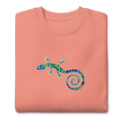 Spanish Mosaic Lizard Embroidered Sweatshirt - The Global Wanderer