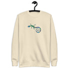 Spanish Mosaic Lizard Embroidered Sweatshirt - The Global Wanderer