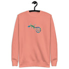 Spanish Mosaic Lizard Embroidered Sweatshirt - The Global Wanderer