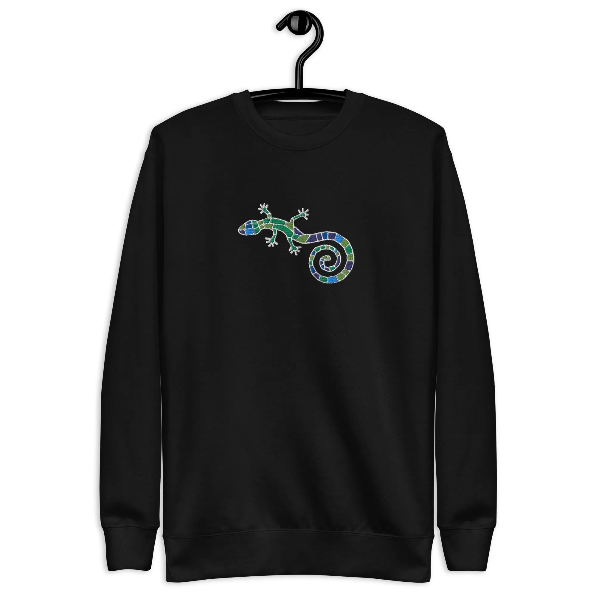 Spanish Mosaic Lizard Embroidered Sweatshirt - The Global Wanderer
