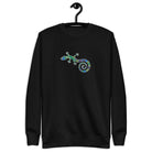 Spanish Mosaic Lizard Embroidered Sweatshirt - The Global Wanderer