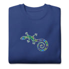 Spanish Mosaic Lizard Embroidered Sweatshirt - The Global Wanderer