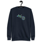 Spanish Mosaic Lizard Embroidered Sweatshirt - The Global Wanderer