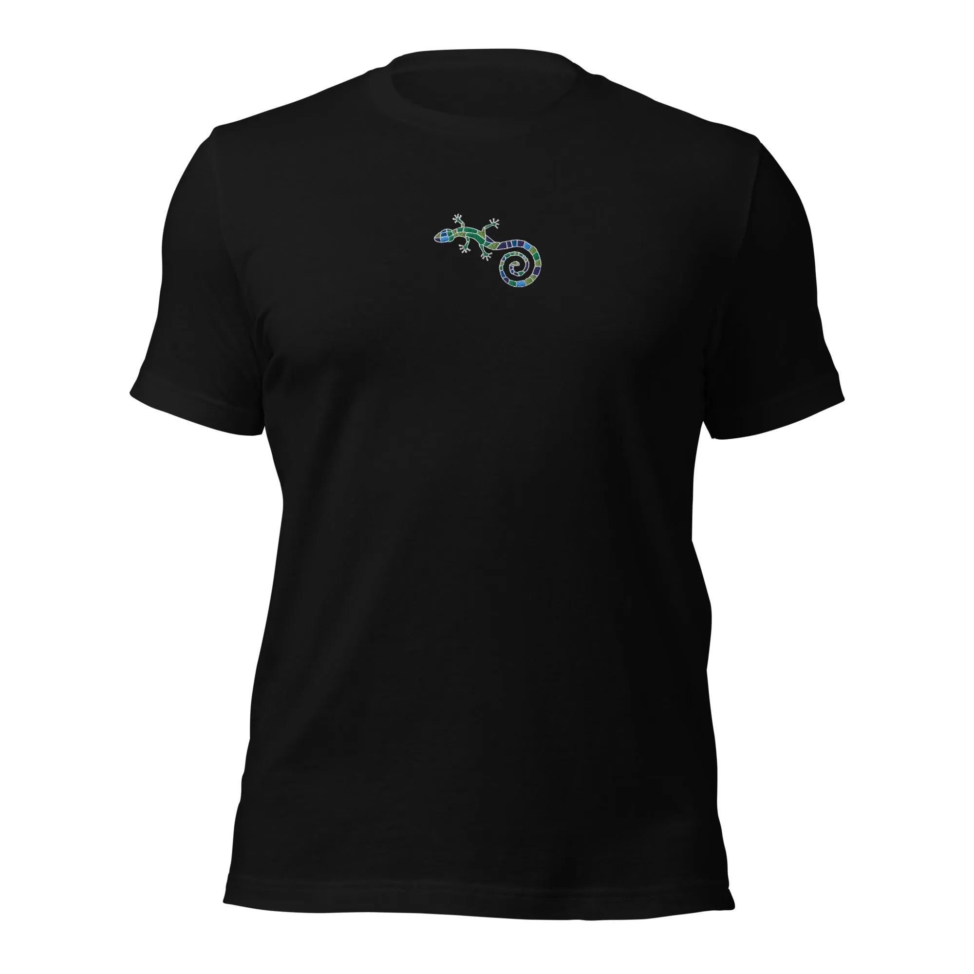 Spanish Mosaic Lizard Embroidered T-Shirt - The Global Wanderer