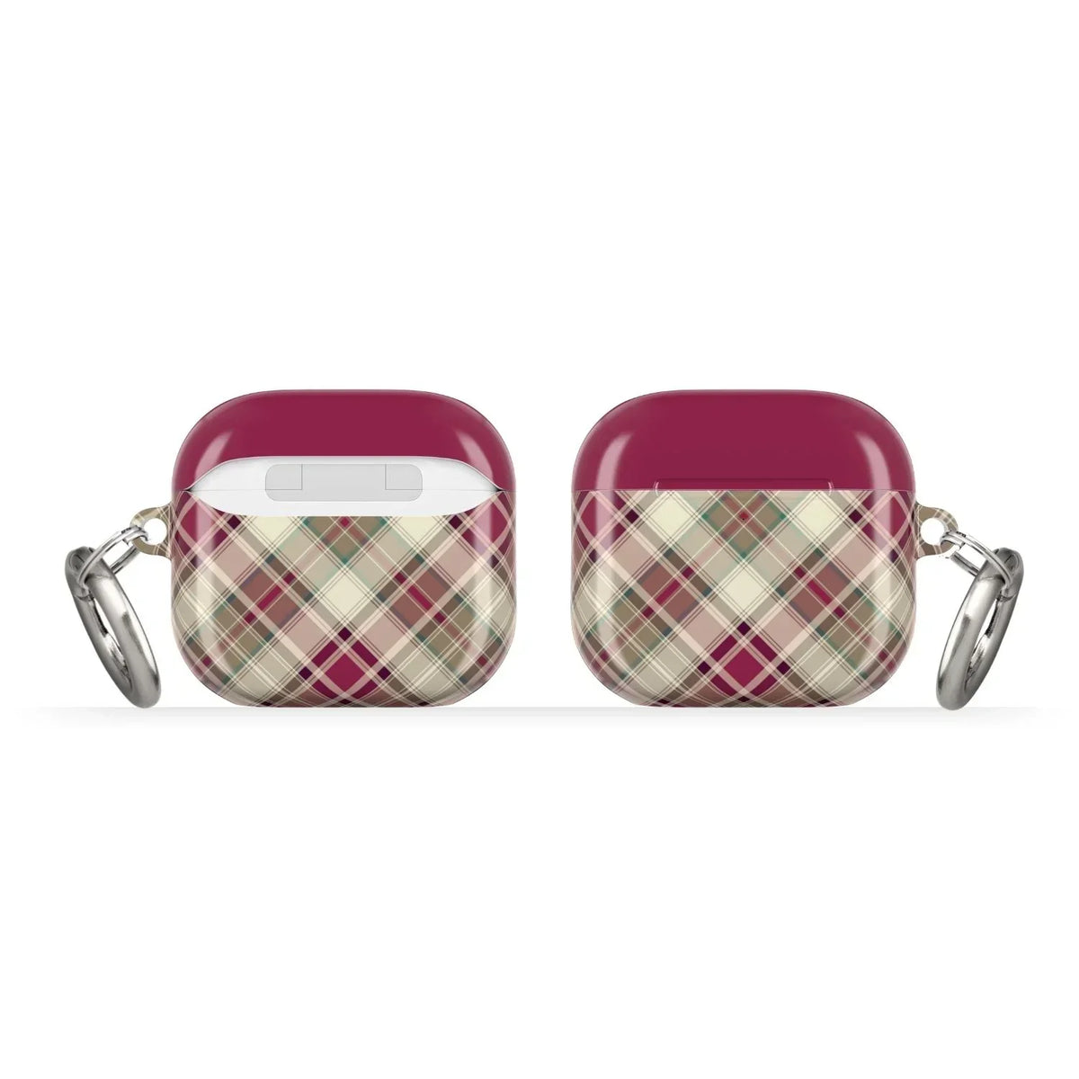 Stirling Berry Plaid AirPods 4 Case - The Global Wanderer