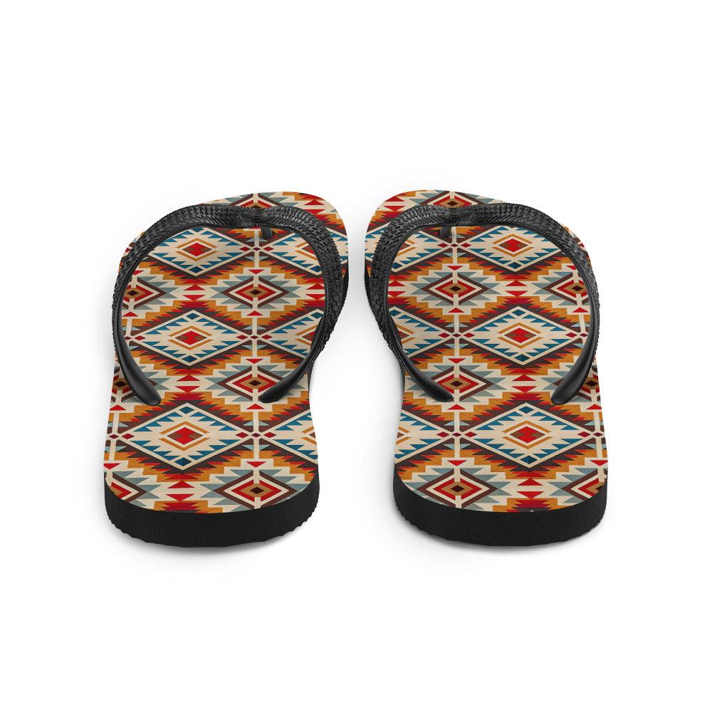 Native American Sunset Flip Flops - The Global Wanderer