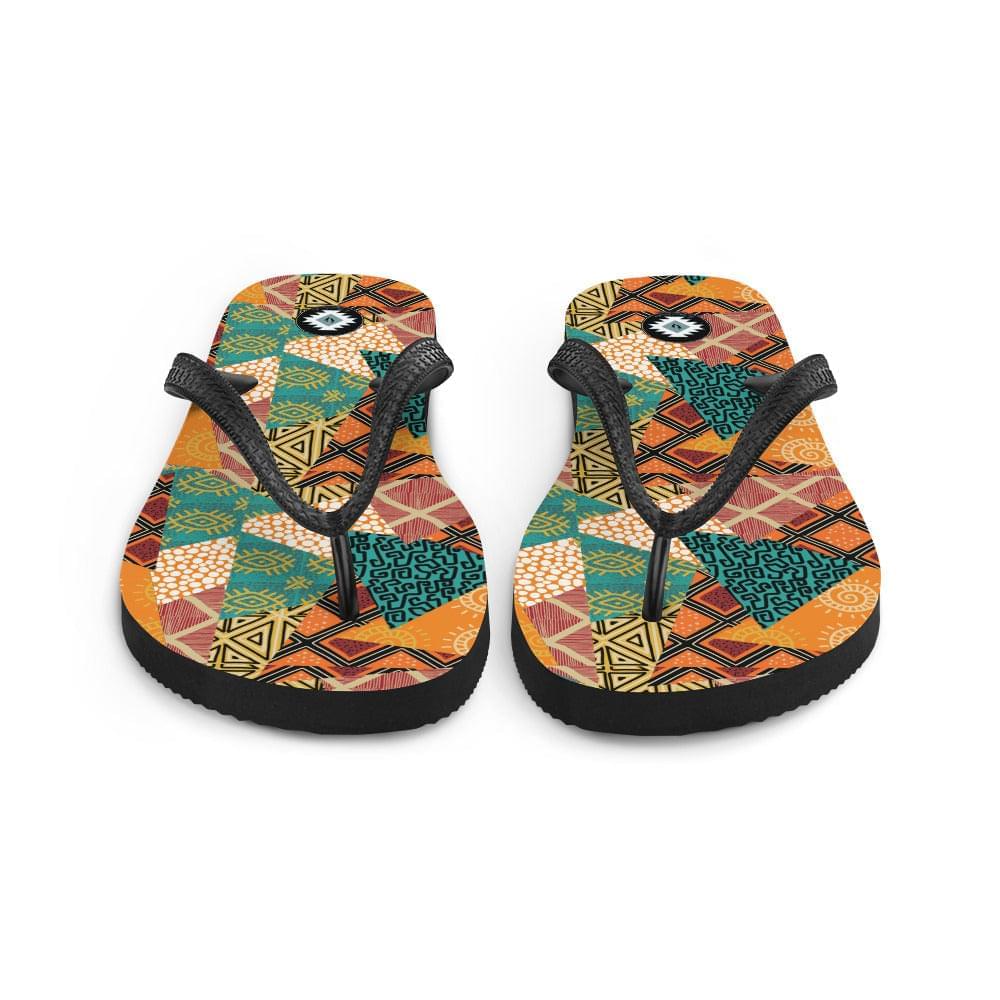 African Patchwork Flip Flops - The Global Wanderer