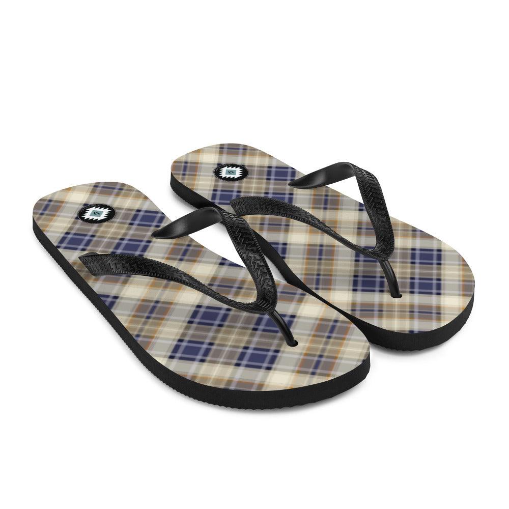 Scottish Plaid Flip Flops - The Global Wanderer