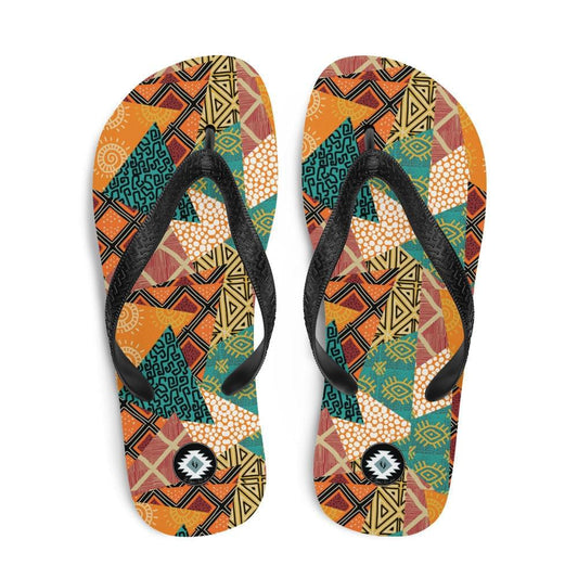 African Patchwork Flip Flops - The Global Wanderer