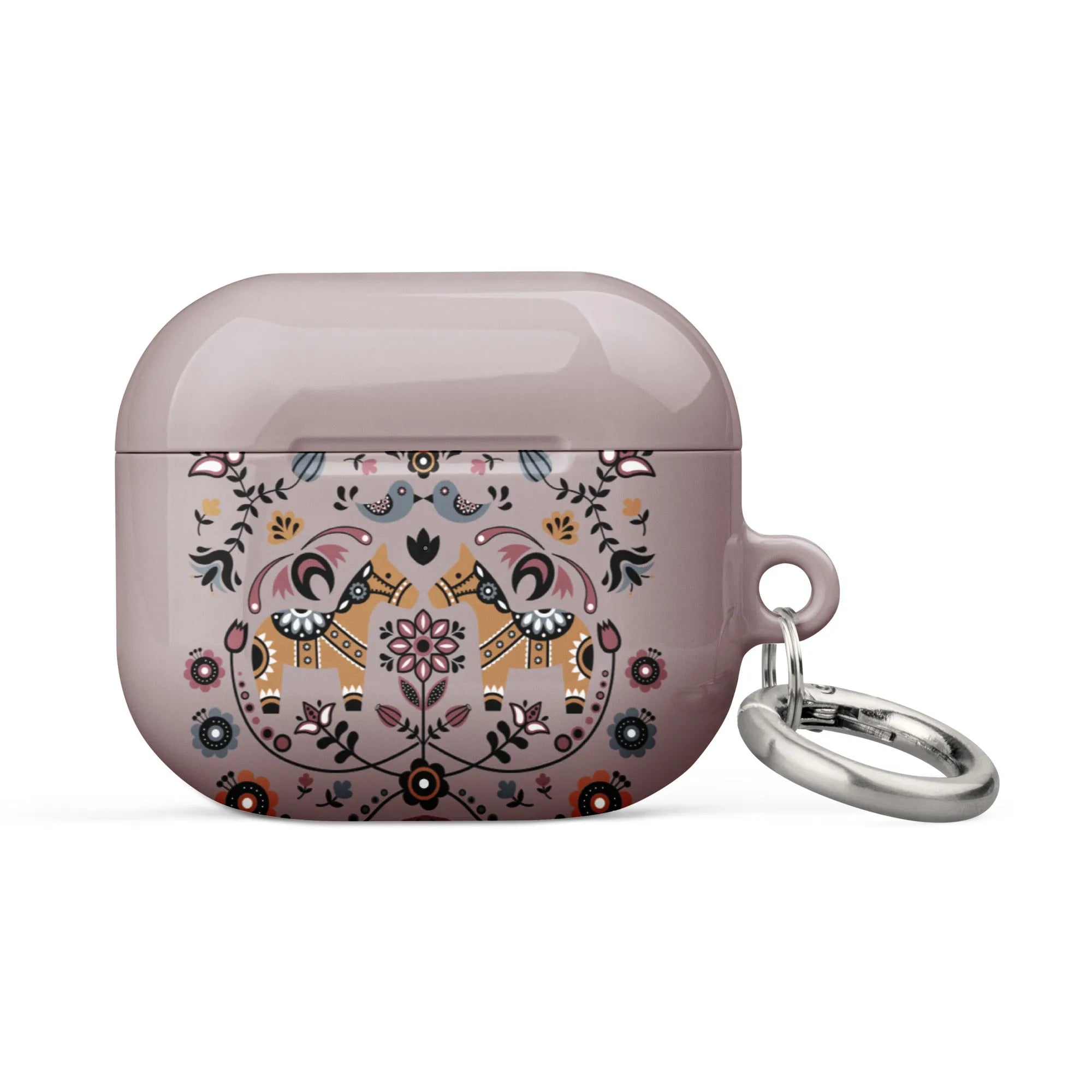Swedish Dala Horse AirPod 3 Case - Brown - The Global Wanderer