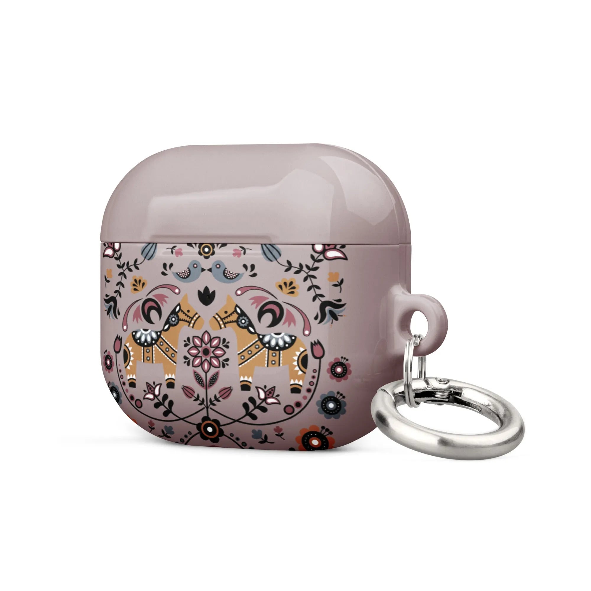 Swedish Dala Horse AirPod 3 Case - Brown - The Global Wanderer
