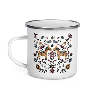 Swedish Dala Horse Camp Mug - The Global Wanderer