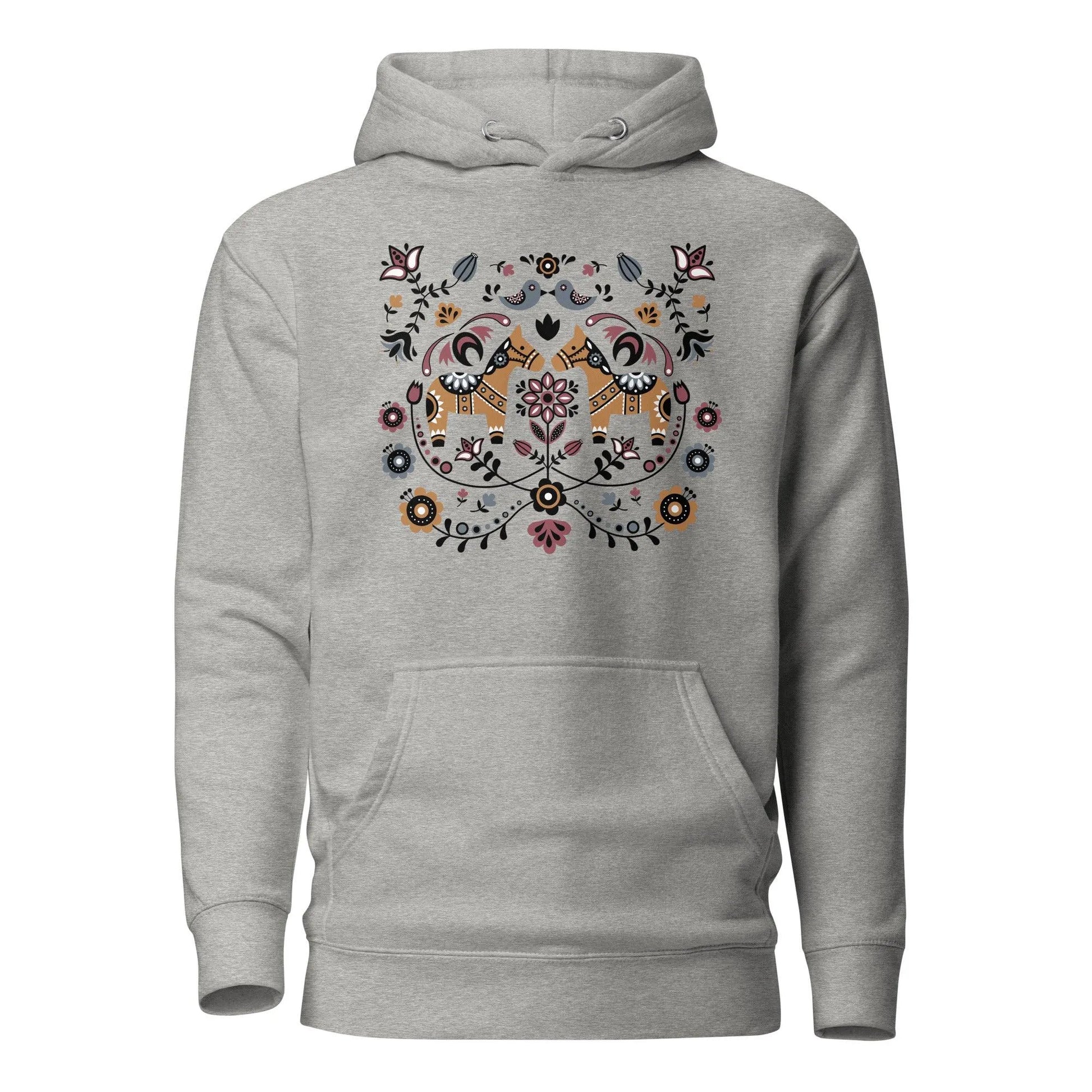 Swedish Dala Horse Hoodie - The Global Wanderer