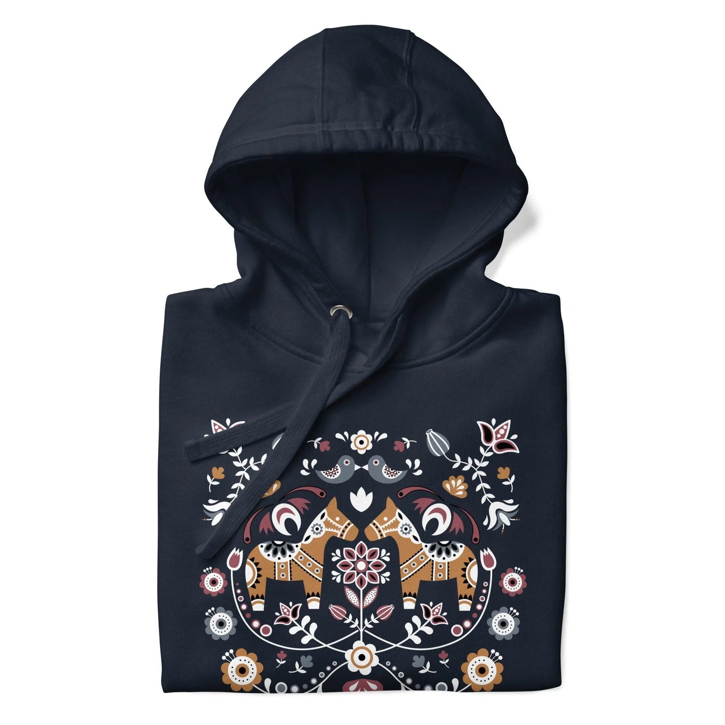 Swedish Dala Horse Hoodie - The Global Wanderer