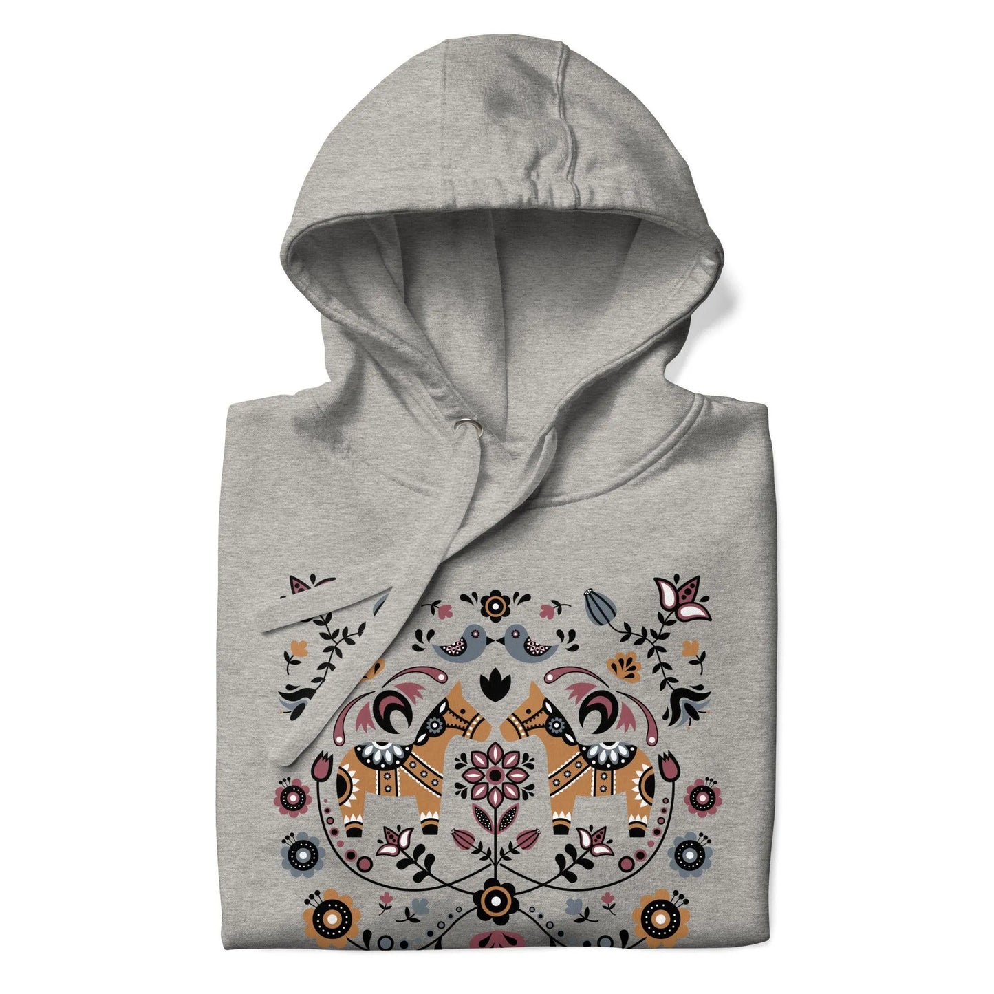 Swedish Dala Horse Hoodie - The Global Wanderer