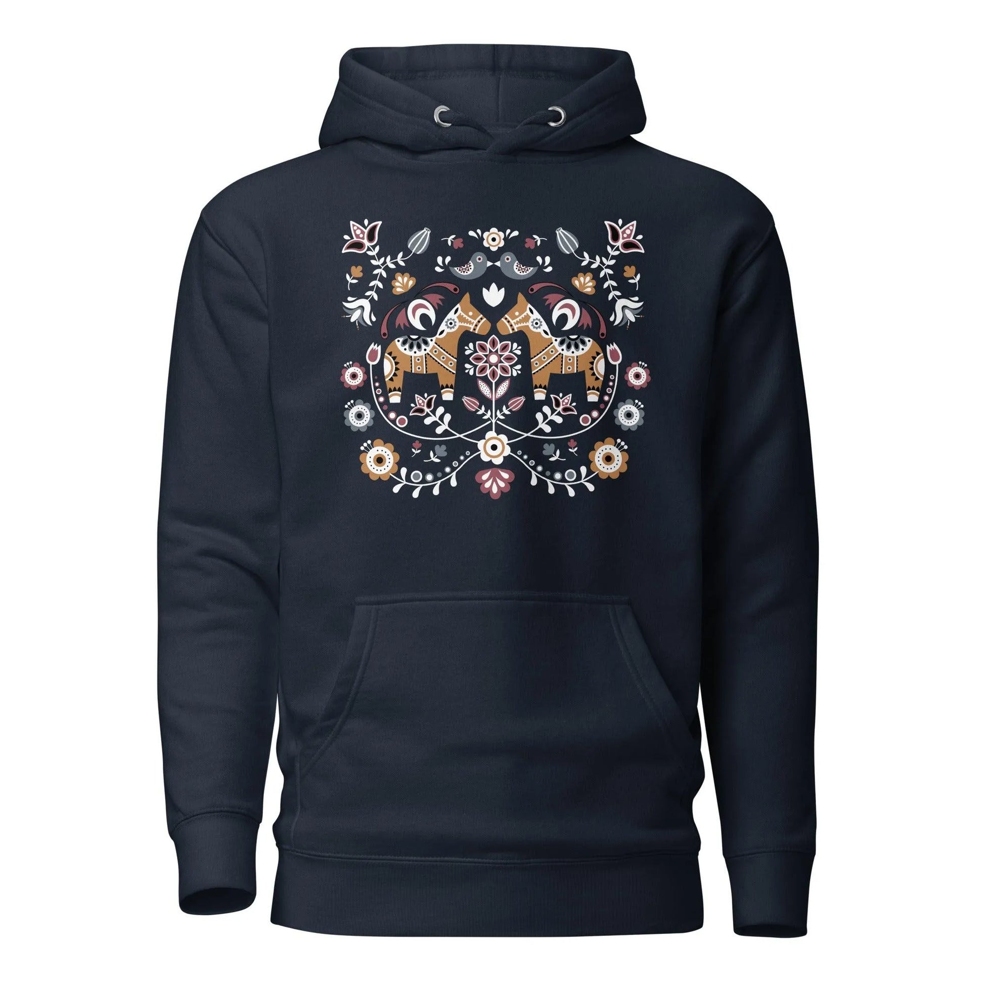 Swedish Dala Horse Hoodie - The Global Wanderer