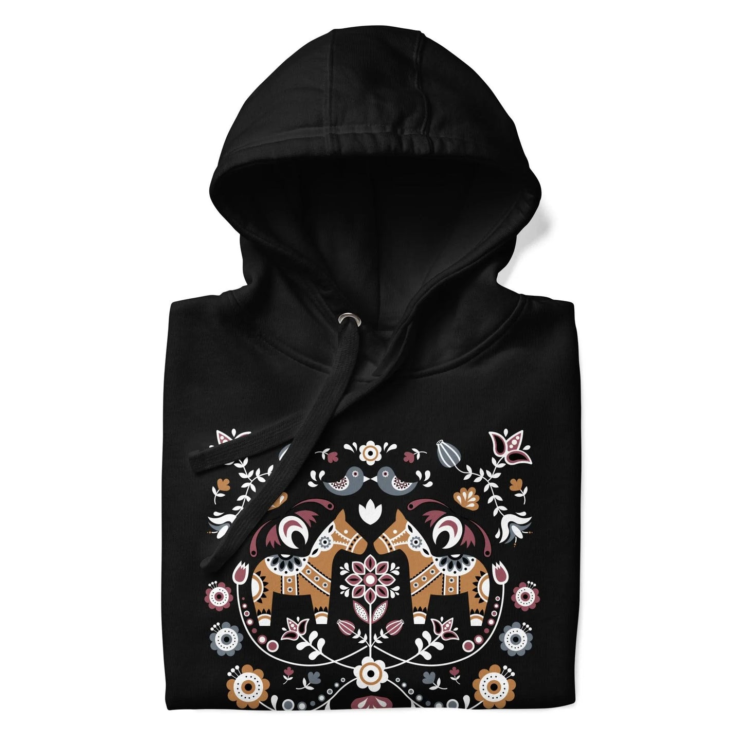 Swedish Dala Horse Hoodie - The Global Wanderer