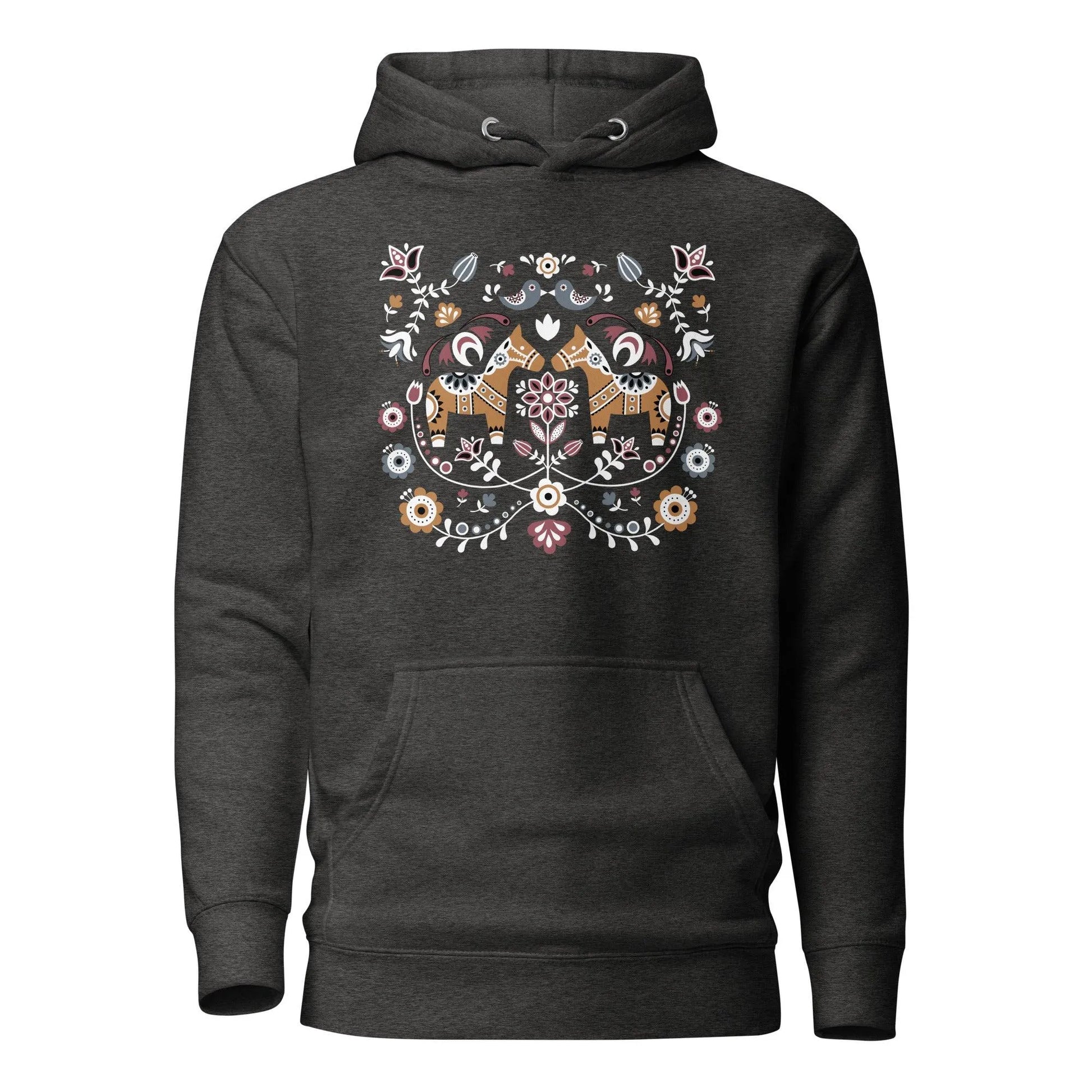 Swedish Dala Horse Hoodie - The Global Wanderer