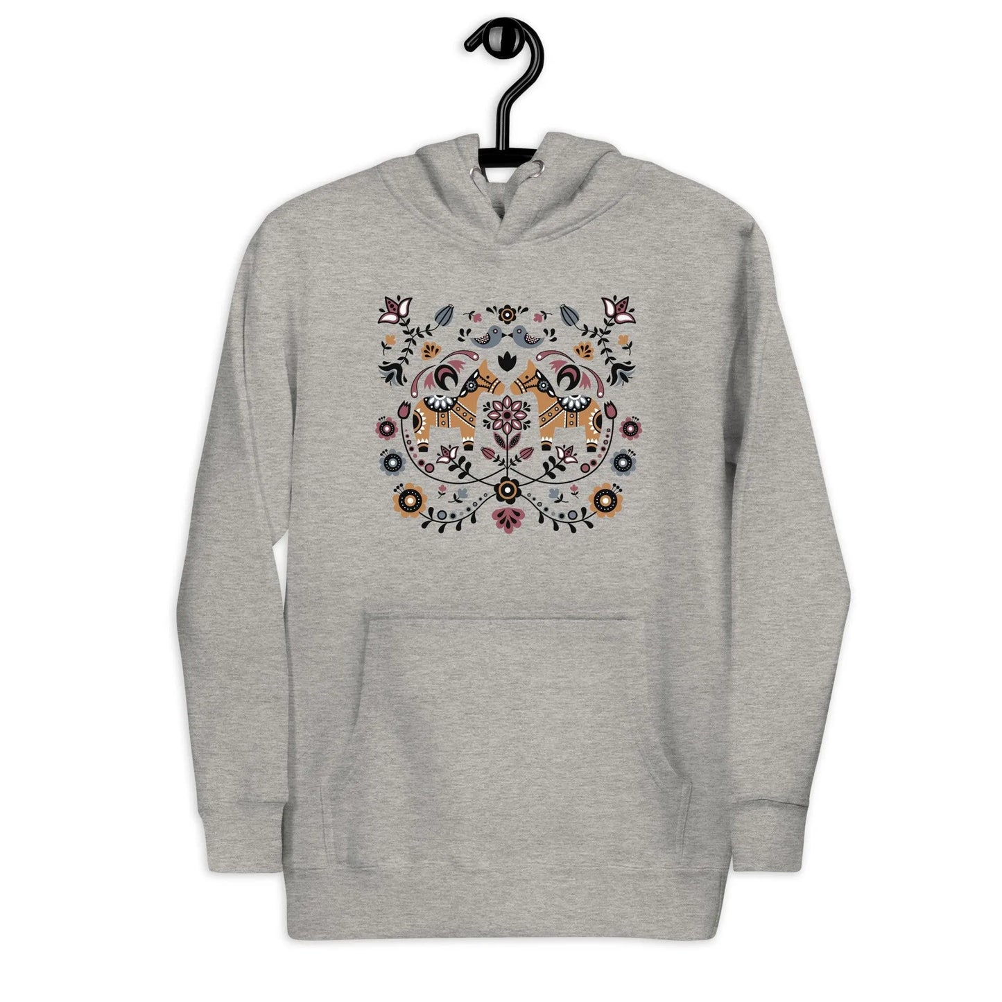 Swedish Dala Horse Hoodie - The Global Wanderer