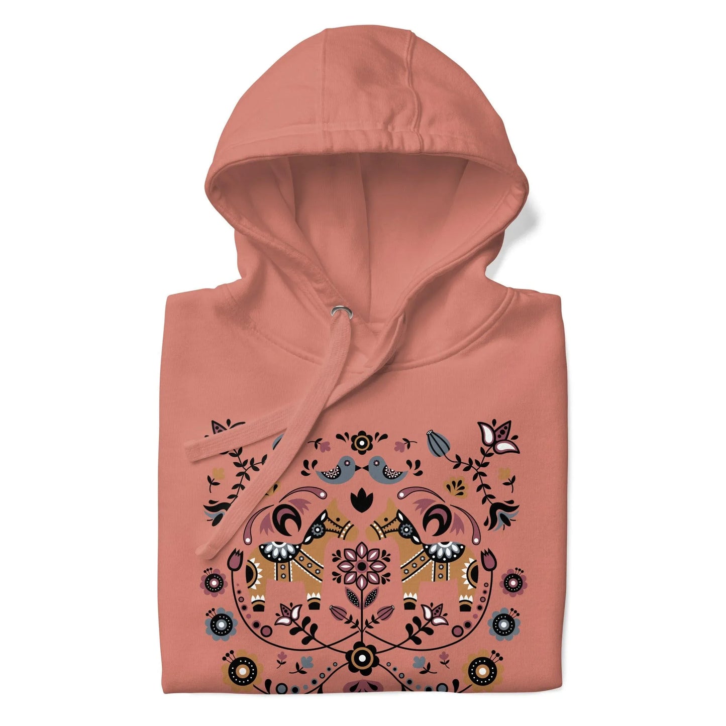 Swedish Dala Horse Hoodie - The Global Wanderer