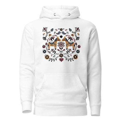 Swedish Dala Horse Hoodie - The Global Wanderer