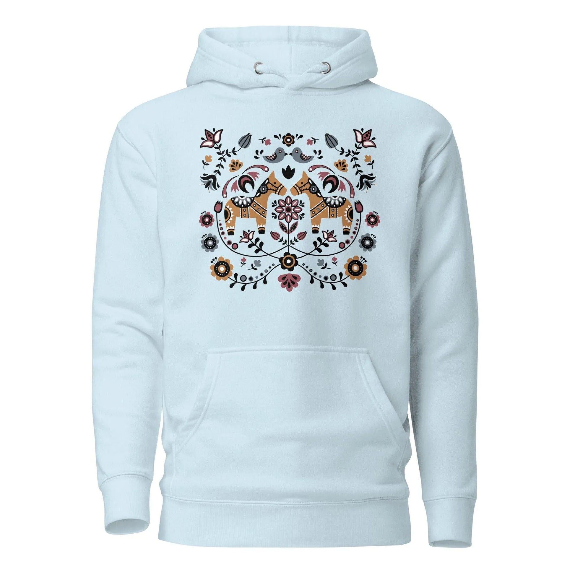 Swedish Dala Horse Hoodie - The Global Wanderer