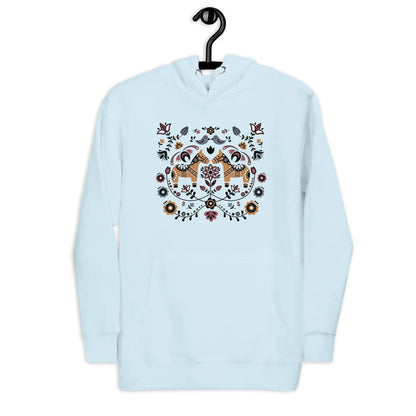 Swedish Dala Horse Hoodie - The Global Wanderer