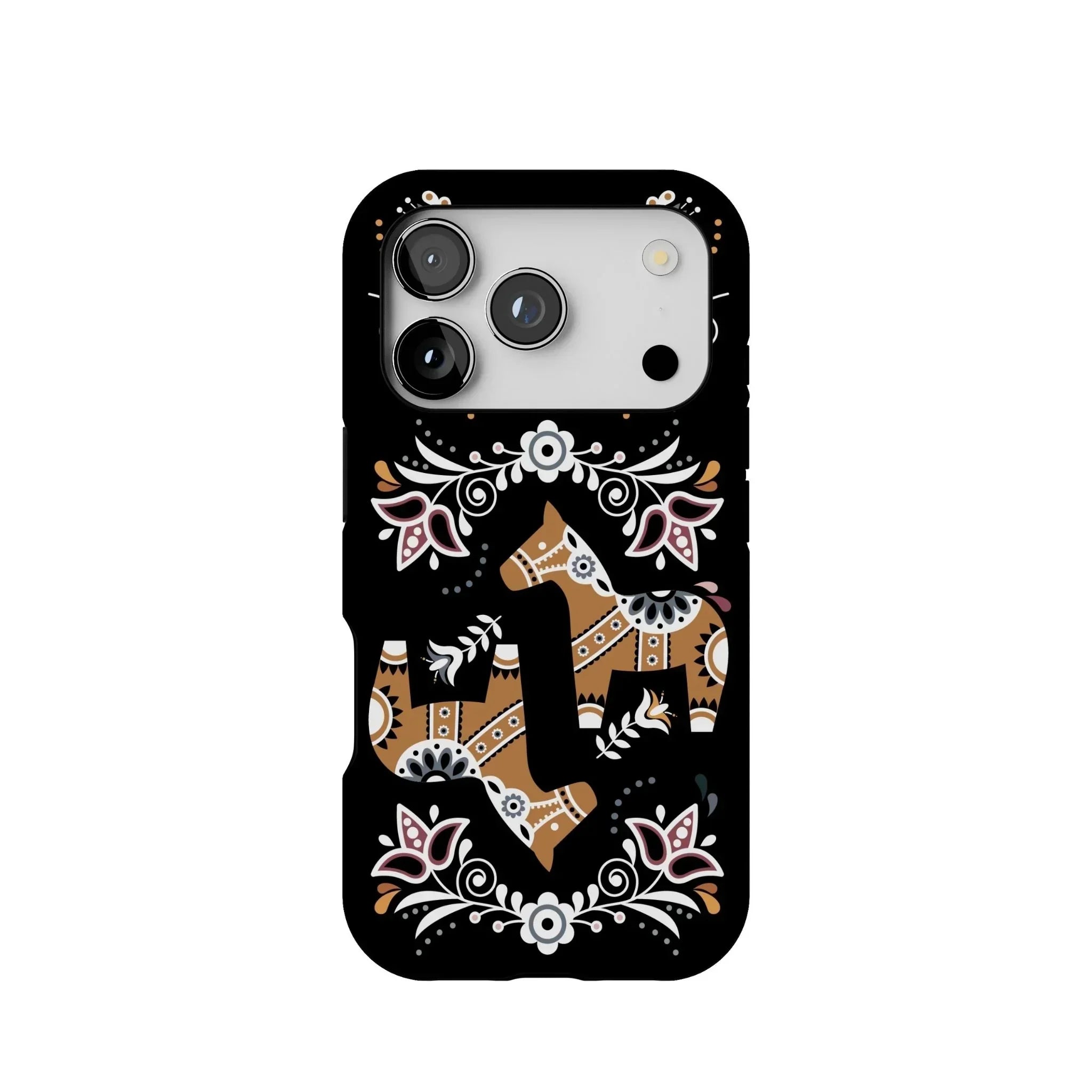 Swedish Dala Horse Tough MagSafe iPhone Case - The Global Wanderer