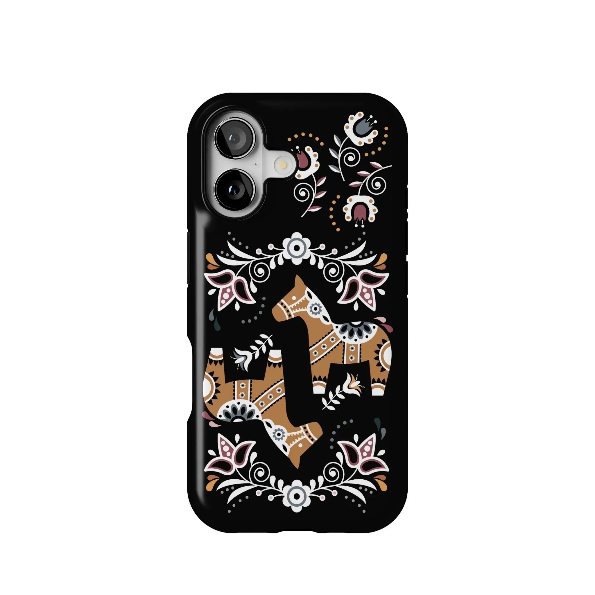 Swedish Dala Horse Tough MagSafe iPhone Case - The Global Wanderer