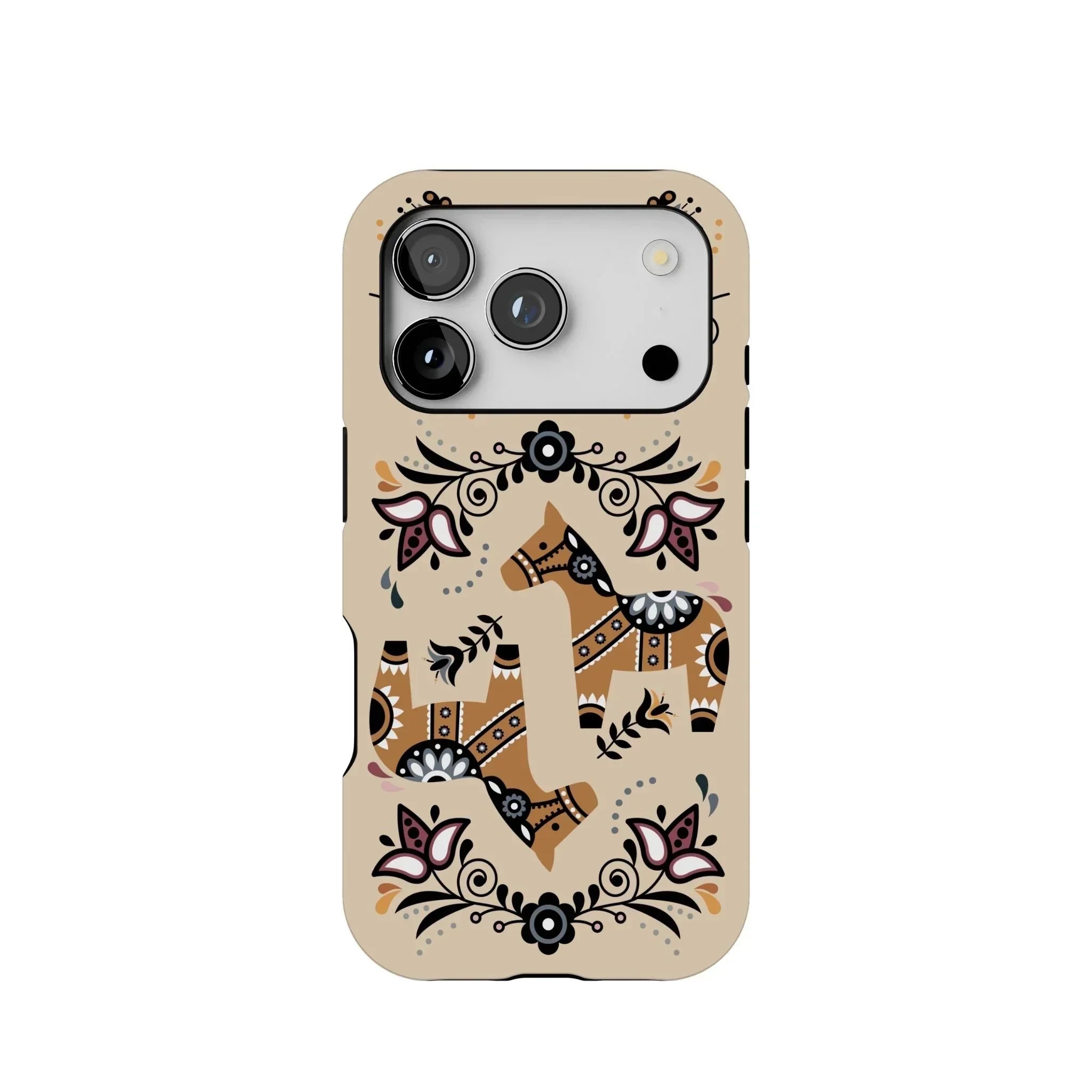 Swedish Dala Horse Tough MagSafe iPhone Case - The Global Wanderer