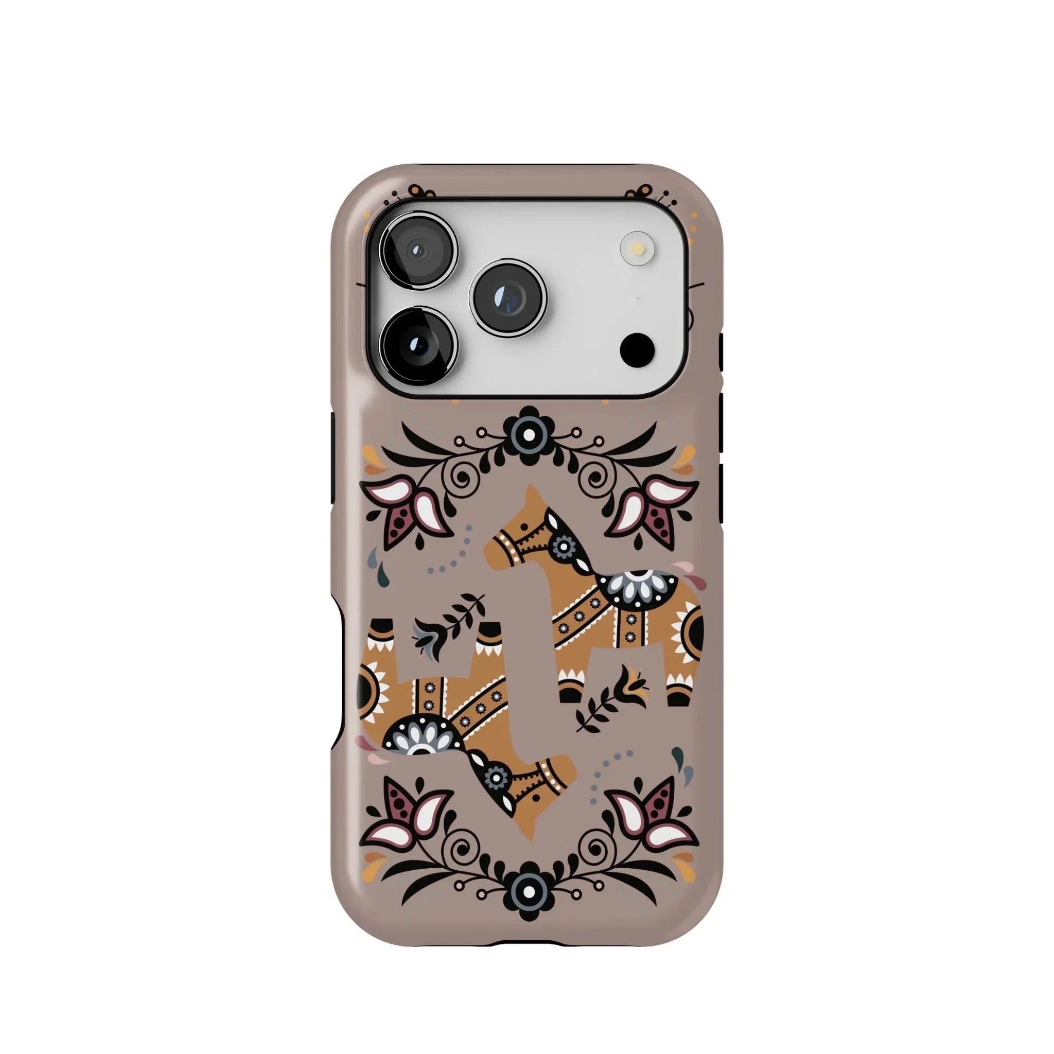 Swedish Dala Horse Tough MagSafe iPhone Case - The Global Wanderer