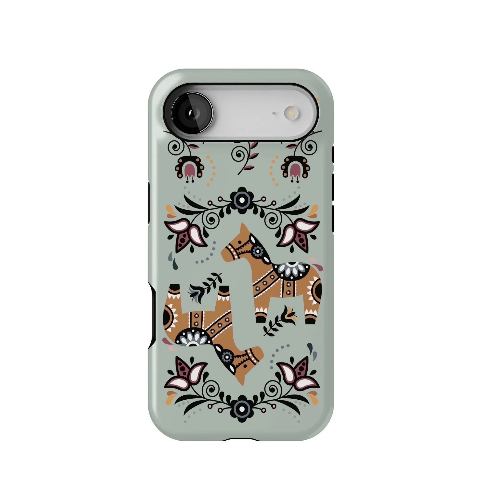 Swedish Dala Horse Tough MagSafe iPhone Case - The Global Wanderer