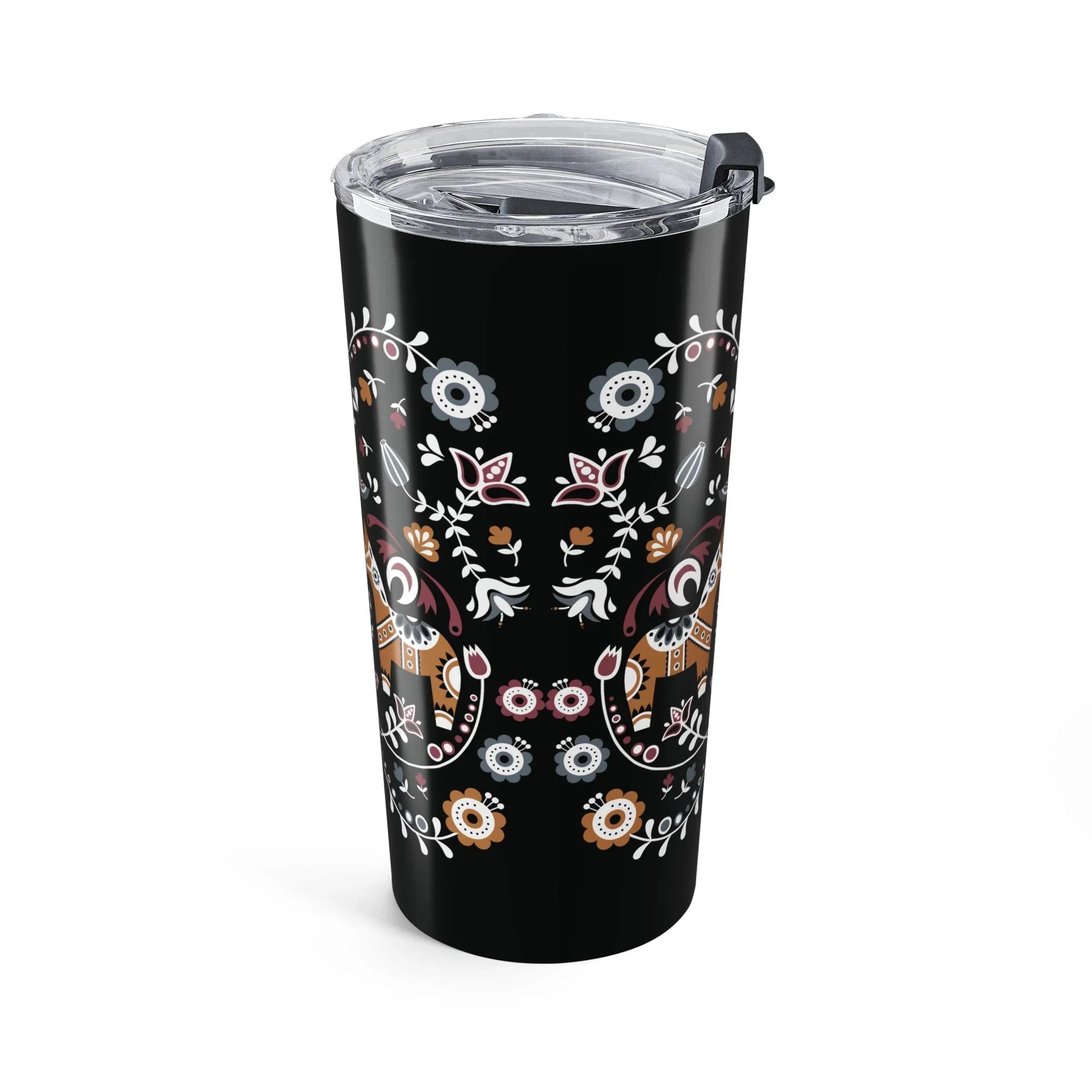 Swedish Dala Horse Tumbler - The Global Wanderer