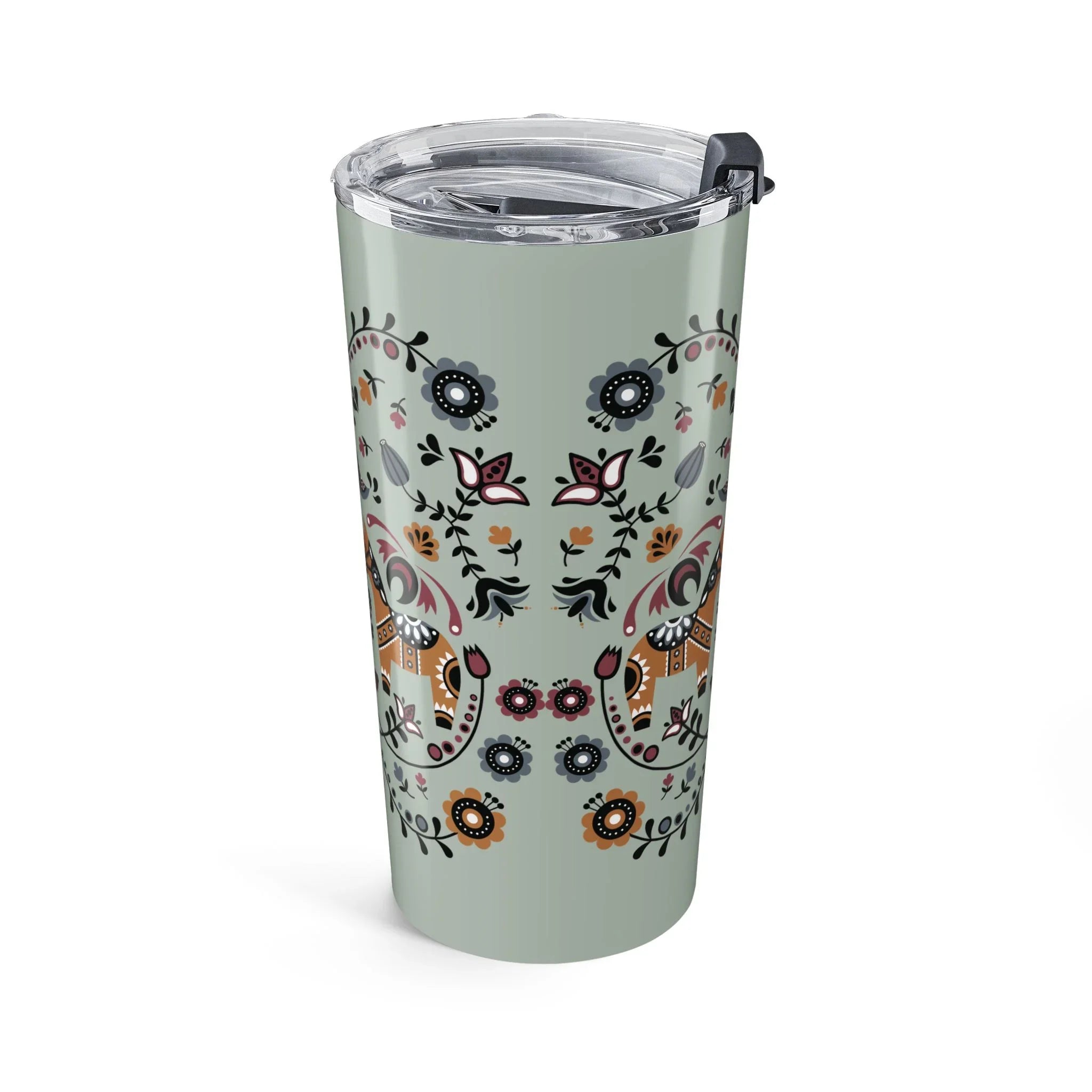 Swedish Dala Horse Tumbler - The Global Wanderer