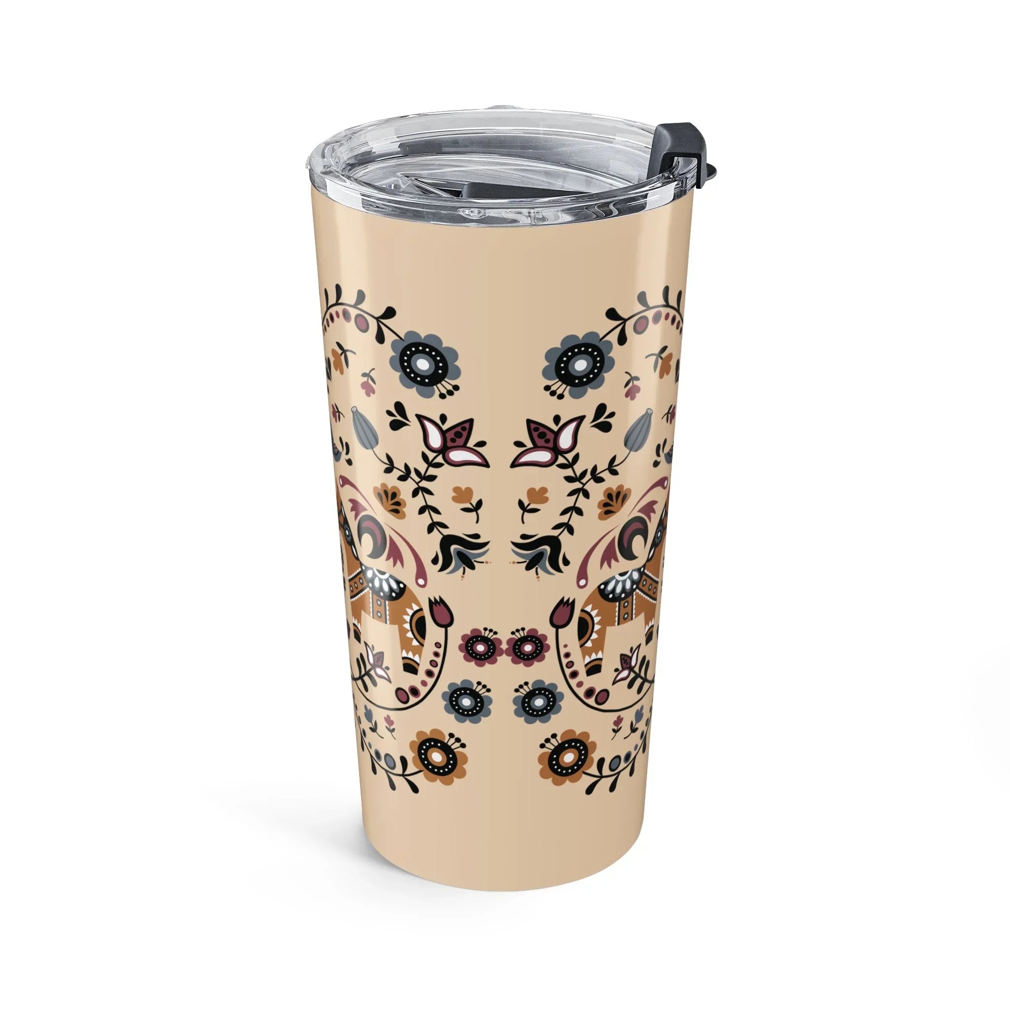 Swedish Dala Horse Tumbler - The Global Wanderer