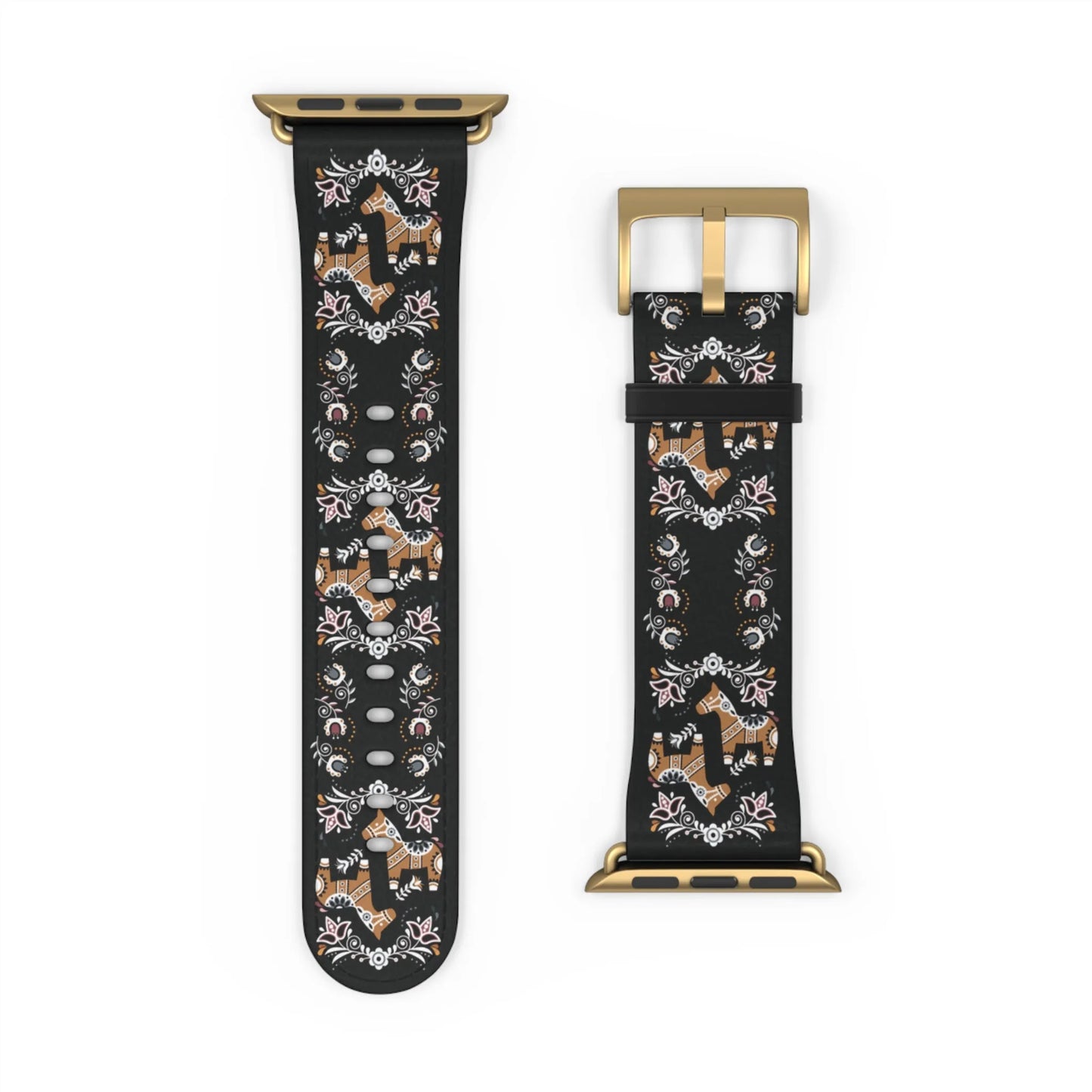 Swedish Dala Horse Watch Band - The Global Wanderer