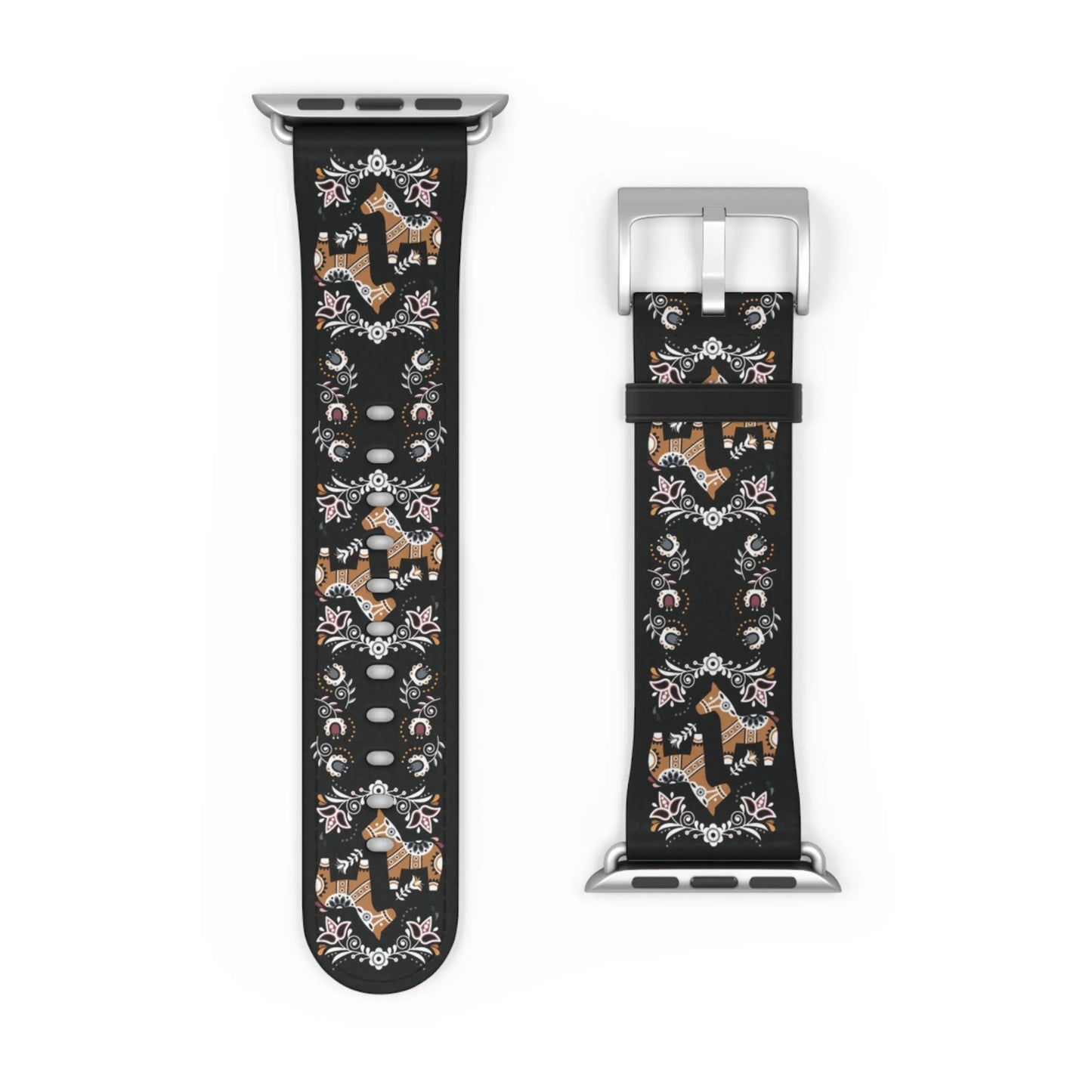 Swedish Dala Horse Watch Band - The Global Wanderer