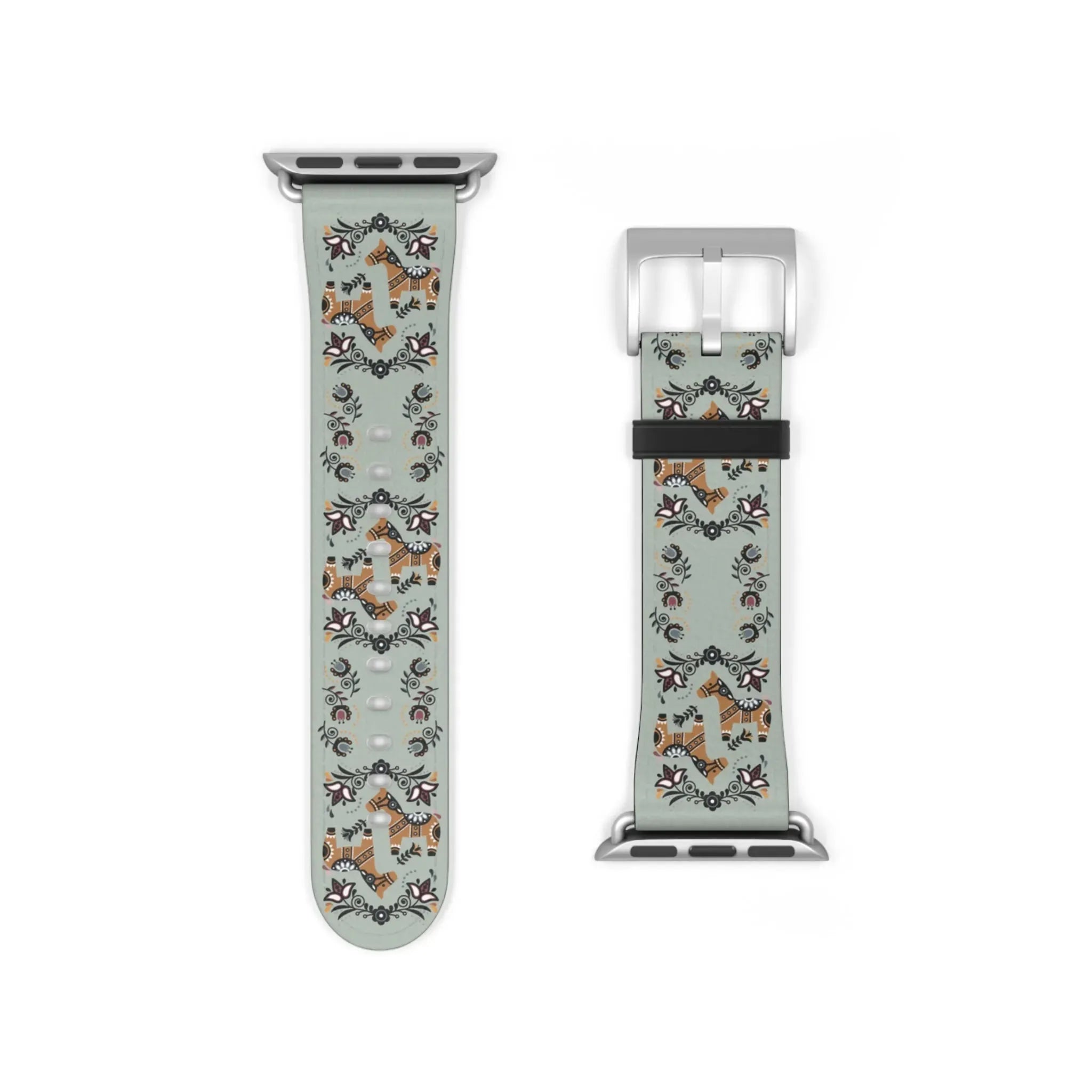 Swedish Dala Horse Watch Band - The Global Wanderer