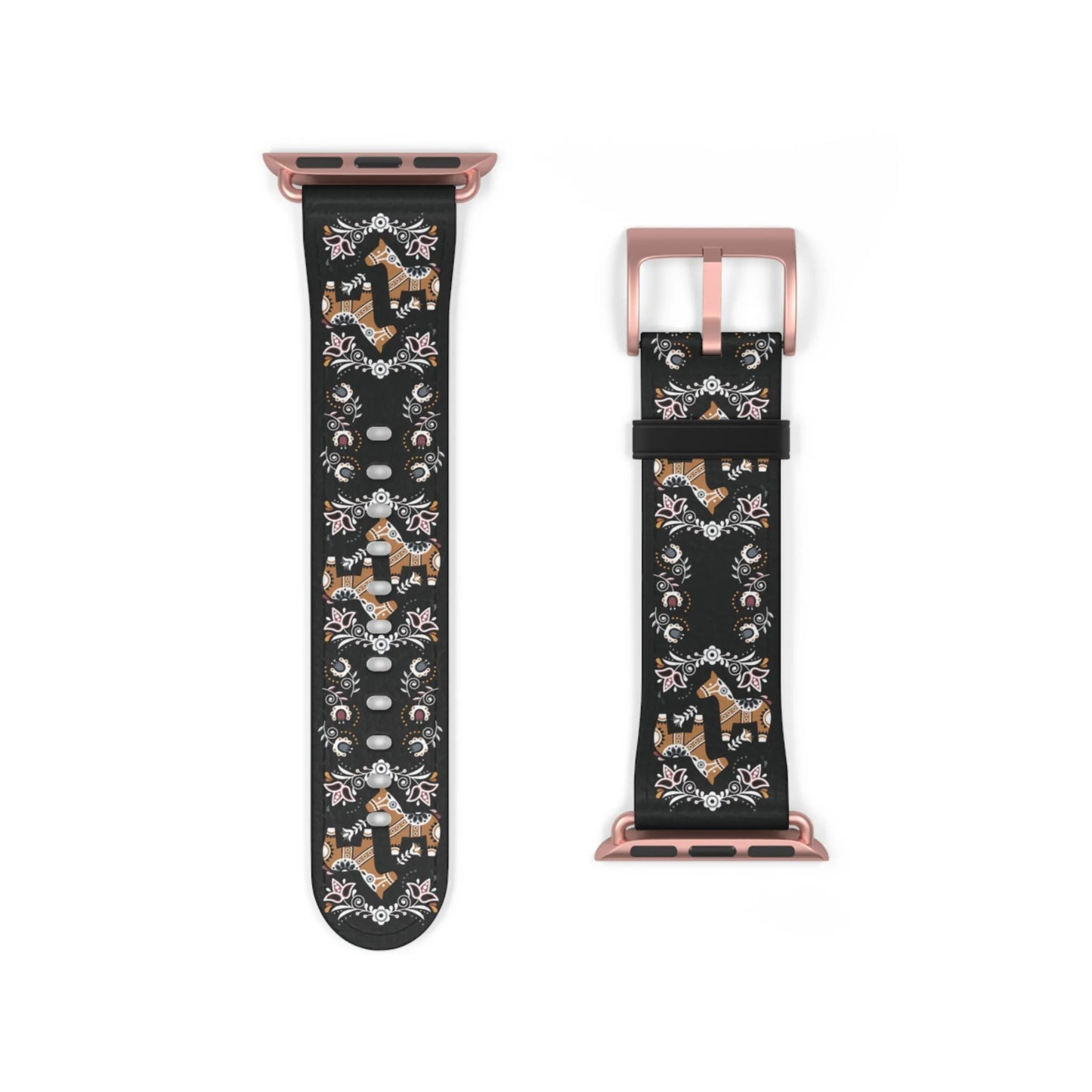 Swedish Dala Horse Watch Band - The Global Wanderer