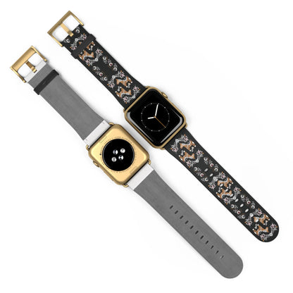 Swedish Dala Horse Watch Band - The Global Wanderer