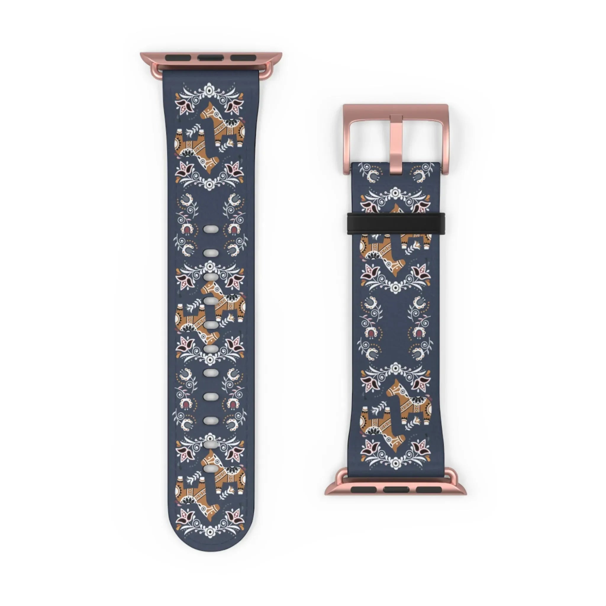 Swedish Dala Horse Watch Band - The Global Wanderer