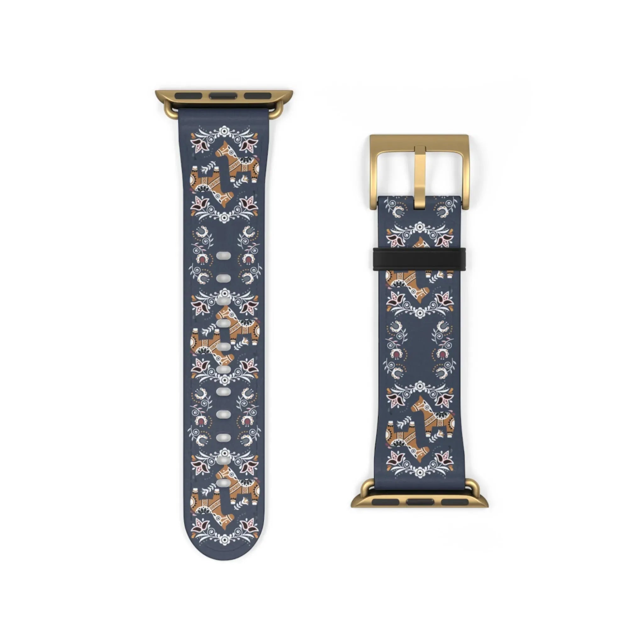 Swedish Dala Horse Watch Band - The Global Wanderer