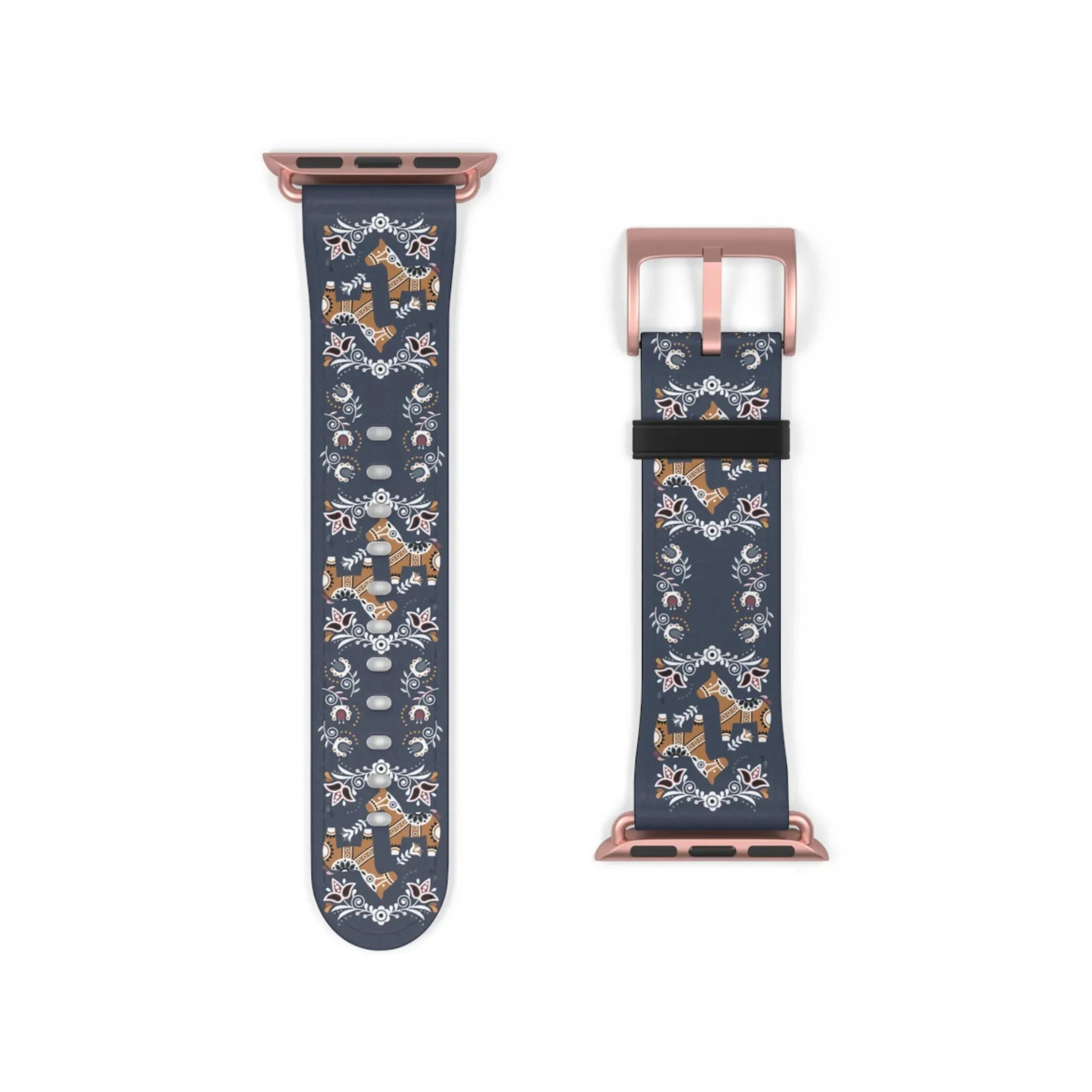 Swedish Dala Horse Watch Band - The Global Wanderer