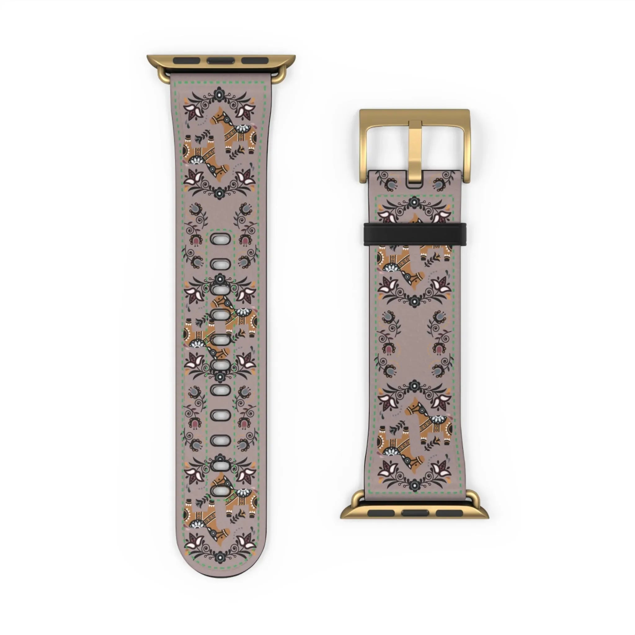 Swedish Dala Horse Watch Band - The Global Wanderer