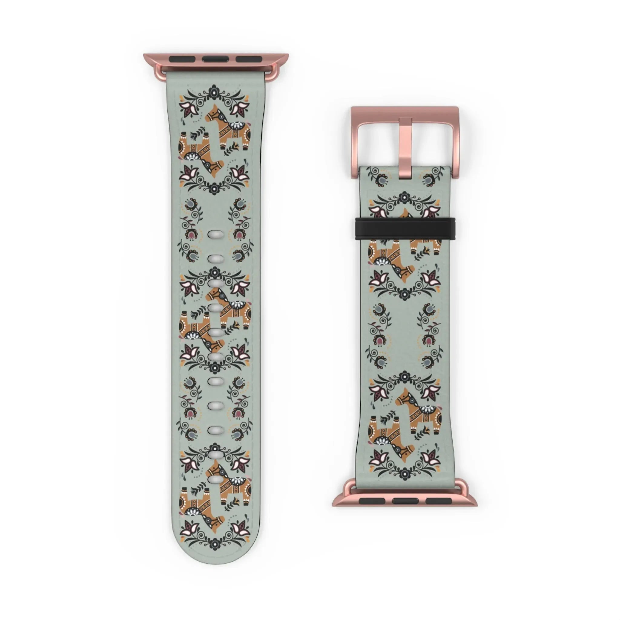 Swedish Dala Horse Watch Band - The Global Wanderer