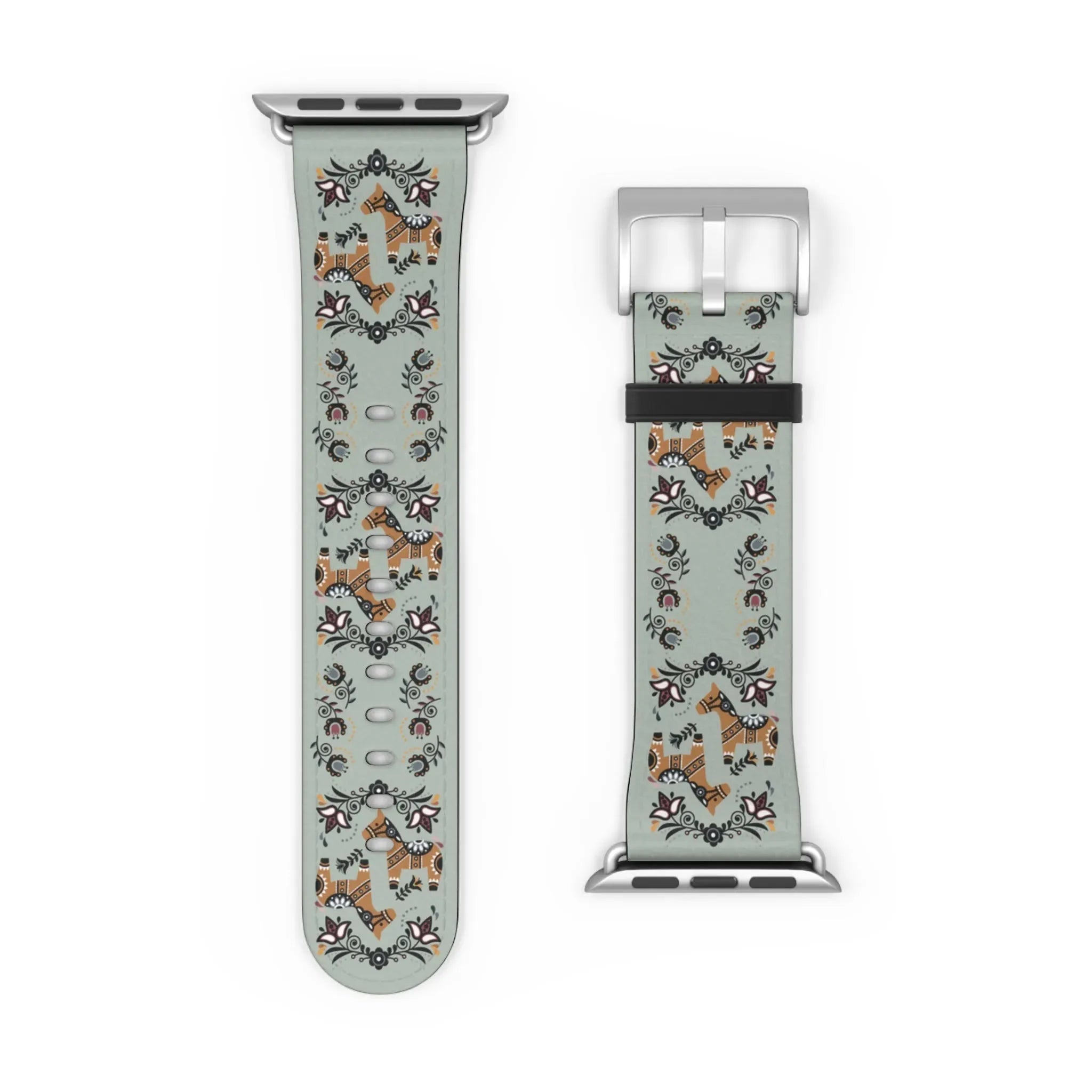 Swedish Dala Horse Watch Band - The Global Wanderer