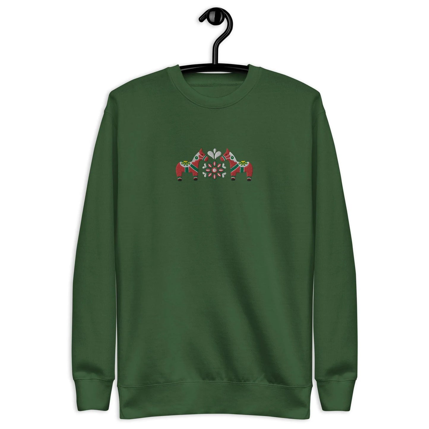 Swedish Red Dala Horse Sweatshirt - Embroidered - The Global Wanderer