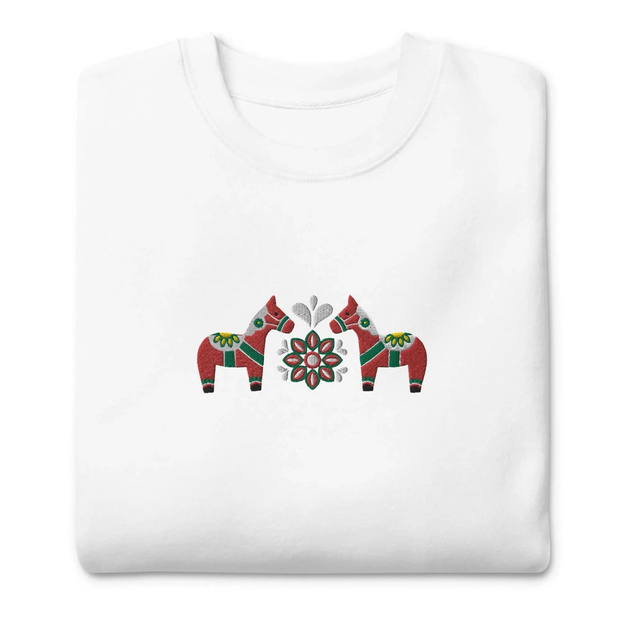 Swedish Red Dala Horse Sweatshirt - Embroidered - The Global Wanderer