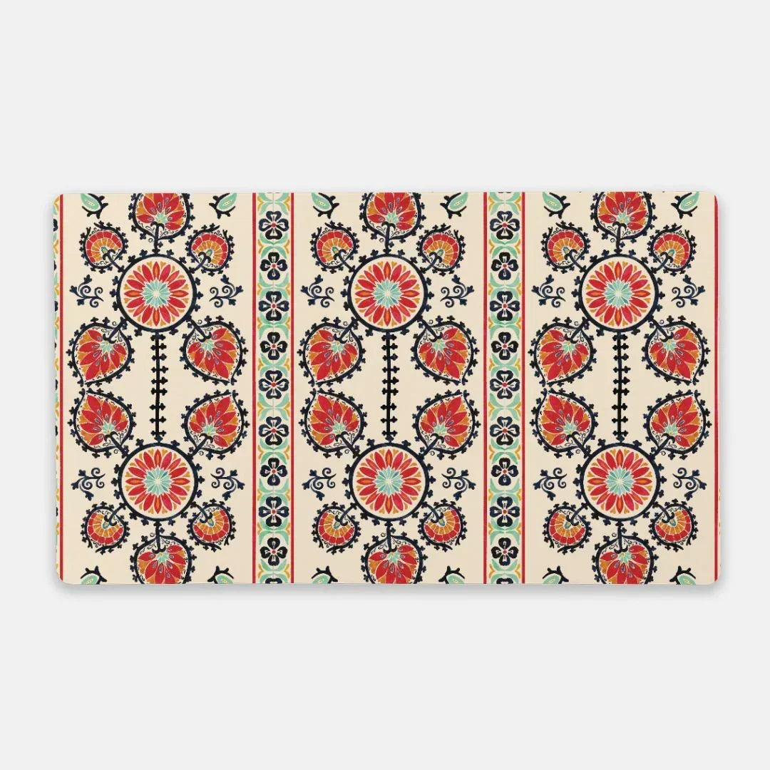 Tashkent Suzani Desk Mat - The Global Wanderer